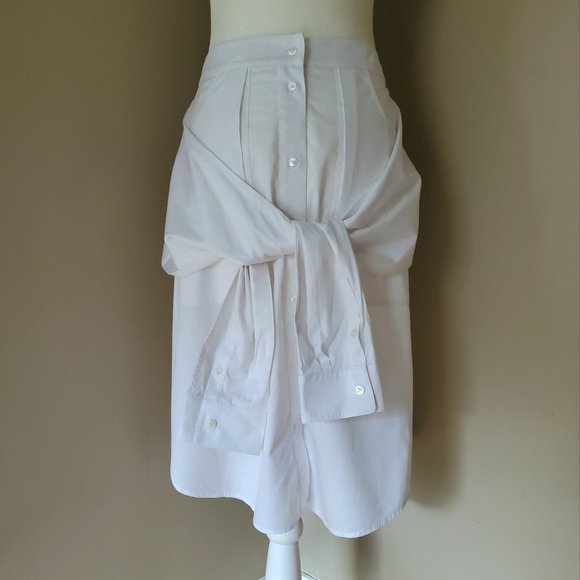 Alexander Wang Sleeve Tied White Skirt Size 4 EUC - Picture 4 of 16